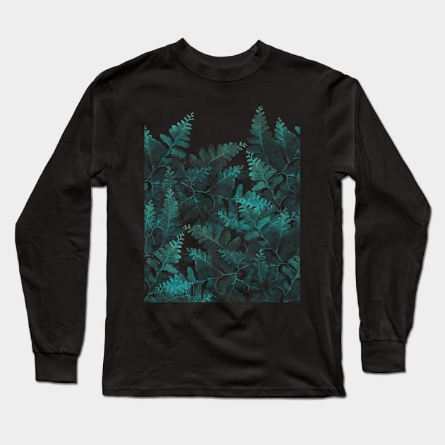 Ferns Rising Long Sleeve T-Shirt by HillySeonard